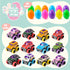 12 JOYIN Pcs Easter Eggs Filled with Pull Back Monster Cars, Easter Trucks Cars for Kids Egg Hunt, Basket Stuffers