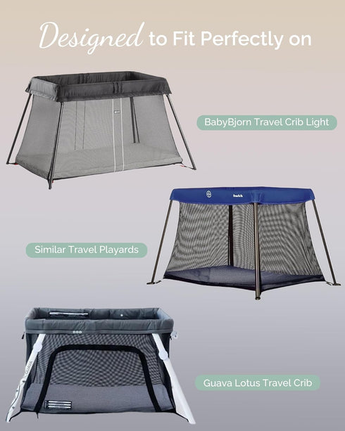 TotCare Pack 24 42 Inch Pack 3 Pack and Play Sheets for Baby Bjorn, Guava Lotus Travel Crib and x Travel Light Playard