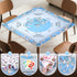 32.6"x32.6" DEVPNR Mahjong Mat for Table with Rules, Noise-Reducing Mahjong Table Cover, Non-Slip Table Cloth