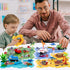 VESPRO 4 Set, 68PCS Set, 3+ Series Toddler Car Track Kids Car Track Play Educational Puzzle Toys for Kids Ages Boys