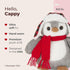 9.5" Bearington Cappy Christmas Penguin Stuffed Animal - Soft Christmas Penguins Plush Toy with Scarf and Hat