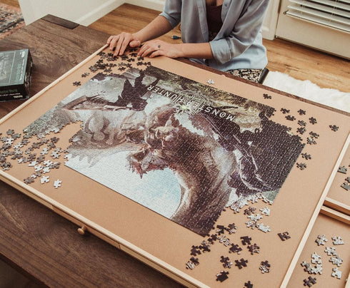 Monster Hunter Dragon Battle, 1000-Piece Jigsaw Puzzle for Adults, Brain Teaser, Educational Developmental Toys