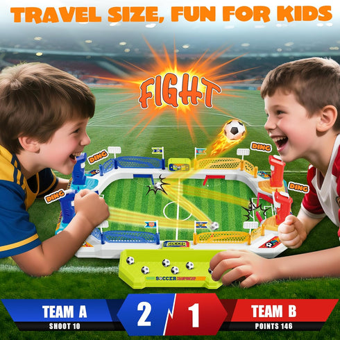RIANEAN 3 4 5 6 7 8-12 Mini Soccer Board Game for Kids, Birthday Christmas Soccer Gifts for Year Old Boys, Football