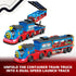 BuddyBight Set 2-4, w/54 Inch 12 Set 4-8 3+ Train for Toddlers Carrier Toy Trucks Foldable Race Track, Diecast Cars