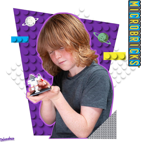 Microbricks Space Astronaut from Deluxebase, Space Themed 3D Puzzle Mini Blocks Building Toys, Great Educational Toys