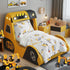 4 Set Set Set Bulldozer Pieces Toddler Bedding for Boys Toddler Bed Cute Toddler Bed in a Bag with Sheet and Pillow