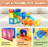85Pcs 5 6 7+ MAGBLOCK Marble Run Magnetic Tiles Toy Building Blocks STEM Educational Child Brain Development Kit Magnet