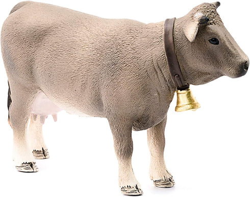 3+ Schleich Farm World, Realistic Farm Animal Toys for Kids and Toddlers, Branuvieh Cow Toy Figurine, Ages