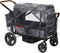 Radio Flyer Voya Stroller Wagon Rain Cover with Storage Bag, Black, Waterproof Stroller Cover