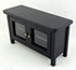 Classics by Handley Dollhouse Miniature Black Television Stand