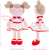 Gloveleya Baby Doll Girl Gifts, Plush Toys Soft Dolls, Cherry Girl Red 14 Inches with Gift Box
