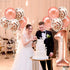 KatchOn Giant Rose Gold 1 Balloon Set - 40 Inch, First Birthday Decorations for Girl, Number One Balloon, Rose Gold