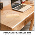 Mikinona Pregnancy Box Keepsake: Pregnancy Test Box for Surprise Dad - Wood Baby Reveal Test Keepsake Souvenir Holder