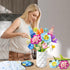 Set, 888 8+ PLAXSOON Flower Bouquet Building PCS Botanical Collection Building Block Toy, Flowers Rose Plant Home
