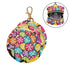 PYBUG Candy Round Pacifier Storage Case, Polyester & TPU Lined with Hook Buckle, Pacifier Container Box for Baby