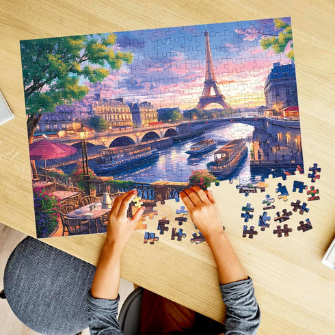 300 Piece Puzzle for Adults - Blooming Paris | Recycled Cardboard Jigsaw Puzzles | Great Gift Idea