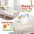 1 Pack Cloele Animal Fitted Crib Sheet for Girls Jungle Baby Nursery Bed Sheet for Standard Crib and Toddler Mattresses