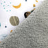 Ashton Plush Baby Blanket 30' x 40' Soft Fleece, Grey Astronaut and Space Theme for Newborn & up