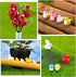 100 Pieces Mini Resin Animals Miniature Panda Figurine Garden Animal Figurine Miniature Duck Figurine Micro Landscape Fairy Dollhouse Ornament for DIY Plant Bonsai Accessories(Novel Style)