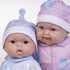 13" Set 2+ Twins Realistic Soft Body Baby Dolls | JC Toys - Berenguer Boutique | Twins Gift with Removable Outfits