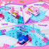 3 4 5 194PCS 4-8 3-6 6-8 Race Track Toys for Year Old Girls Gifts: Unicorn & Shark Flexible Racetrack for Kids Ages |