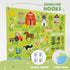 92 3-8 BONNYCO Felt Board for Toddlers with Animal Farm Figures. Montessori and Sensory Toys, Birthday Gifts for Kids