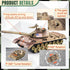 1:72 WW2 Army Tank and Army Men Toys Playset, 2pc US Desert Tan Tank with 10pc Toy Soldiers, Great Military Toy