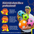 Kickerball Swerve and Curve Size 4 Soccer Training Ball for Indoor and Outdoor Play, Fun for Kids and Adults
