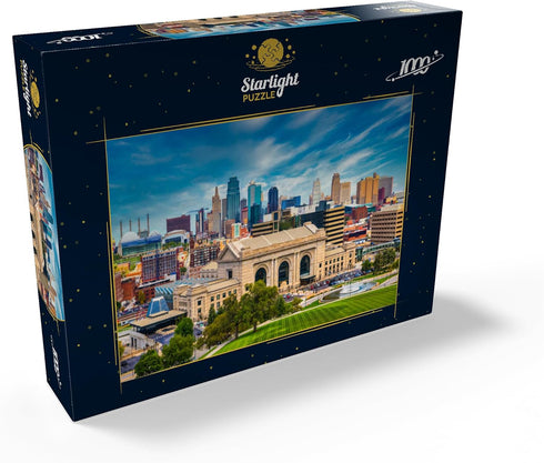 MyPuzzle Skyline of Kansas City, Missouri, USA - 1000 Piece Premium Jigsaw Puzzle for Adults