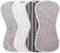 WeeSprout Unisex Organic Cotton Burp Cloths Set of 4, Ultra-Absorbent Layers, Button Transforms into Baby Bib, Machine