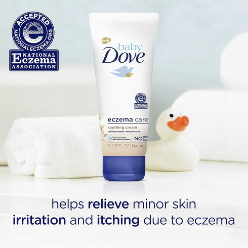 Free,5.1 (Pack 3) Baby Dove Soothing Cream Lotion To Soothe Delicate Skin Eczema Care No Artificial Perfume or Color