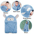ROMASA Baby Bath Towel, Ultra Soft Hooded Towel for Toddlers, Highly Absorbent Shower Gifts for Boys Girls (Blue)