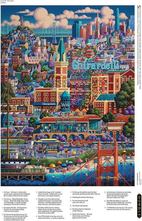 1000 Piece Jigsaw Puzzle for Adults - City by The Bay by Buffalo Games - Dowdle - 26.75 x 19.75