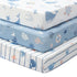 Baby Crib Sheets for Boys and Girls, 3 Pack Toddler Bed Sheets