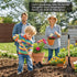 Set, 2Pcs 3 Kids Rake and Shovel Garden Tools Metal Head with Wooden Handle, Great Gardening Gifts for Boys Girls Age