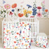 Oudain 4 Piece Spring Flower Crib Bedding Set Including Spring Wild Flower