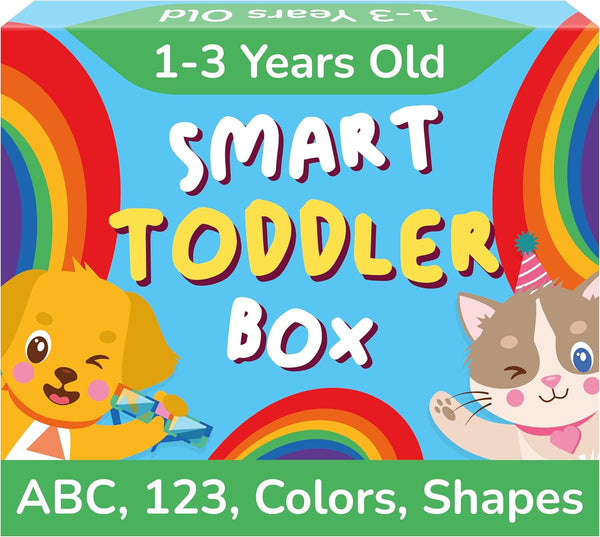 TOYVENTIVE Educational Books, Flash Cards, and Puzzles - Birthday Gifts for 1,