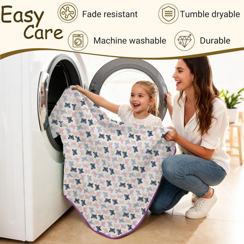 30x40 ZPECC Muslin Baby Blanket Thicker, Organic Cotton Newborn Receiving Quilt Hypoallergenic for Baby Essentials