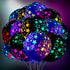 Chivao 50 Pieces Neon Glow Balloons, Blacklight Fluorescent Mini Stars for Party Decoration, Black, Clear