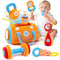 JoySpark Toys Baby Toys 3-6-12 Months Sensory Toy for Babies Workout Dumbbell Weights Toy