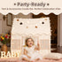 Kids Play Tent Indoor: with Mat, Tassel Garland, Star Lights - Girl Tent Indoor Playhouse for Kids Toys for Boy Girl