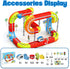 ESSVEIGQUA Set- 3 4 5 6 7 8,stem Toddlers,3D Design,98 Pcs/2 Electric Magnetic Train Toys Flexible Race Track for Kids
