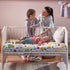 2 Pack Crib Sheets 52in x 28in | 100% Soft Breathable Cotton for Standard Crib and Toddler Mattresses, Truck/Dinosaur