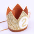 Baby Crown for 2nd Birthday - Second Birthday Party Decoration, Glitter Crown Hat
