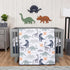 3 Set, Tummy Trend Lab Prehistoric Dinos Piece Crib Bedding Can Be Used As A Blanket Or A Playmat for Time, Includes