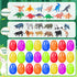 24 Pack OCHIDO Prefilled Easter Egg With Animal Dinosaur Toy, Easter Basket Essentials Easter Basket Stuffers for Kids
