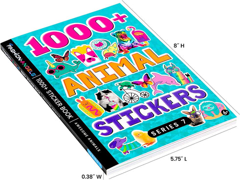 Fashion Angels 1000+ Animal Sticker Book - 40-Page Sticker Book for Kids, Over 1000 Stickers for Scrapbooking &