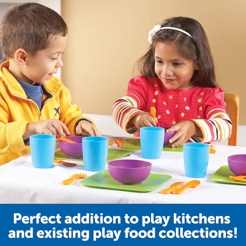 Set, 24 2 Learning Resources New Sprouts Serve It Dish Early Social Interactions, Pieces, Ages and Up