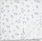Baby Muslin Swaddle Blanket, Floral Baby Boy & Girl Swaddle Blankets, Neutral Muslin (BLUE CLOVER)