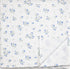 Baby Muslin Swaddle Blanket, Floral Baby Boy & Girl Swaddle Blankets, Neutral Muslin (BLUE CLOVER)